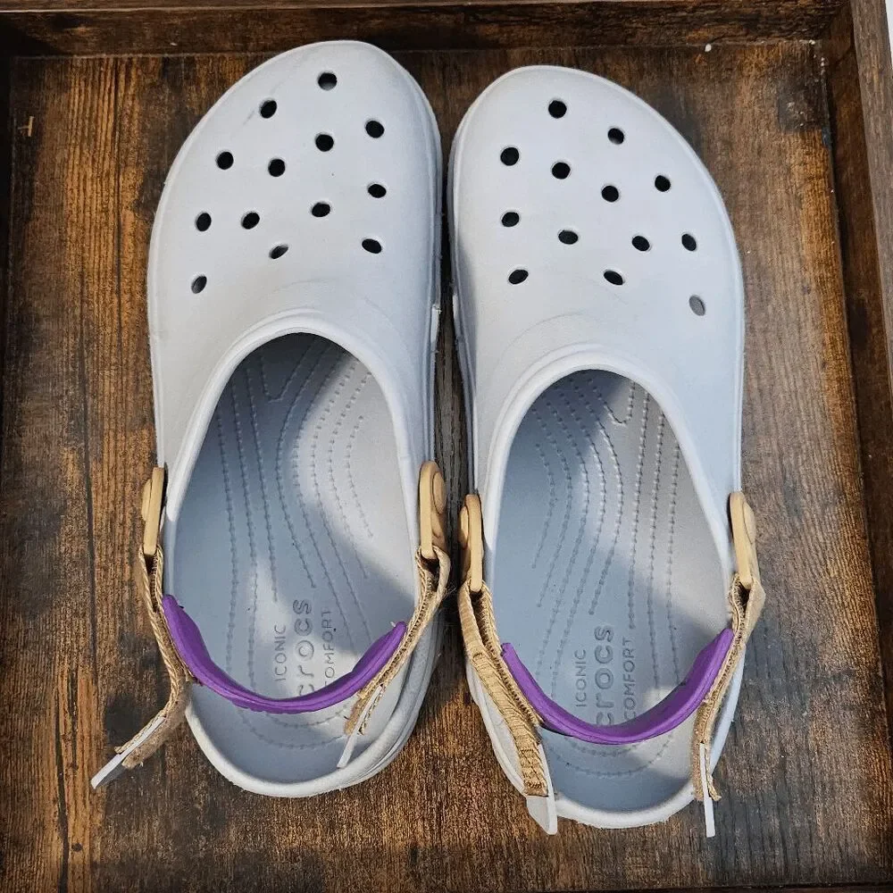 Crocs Clog Classic All-Terrain Sandals Purple Size M10 W12